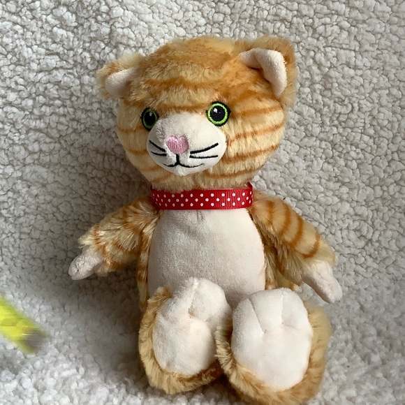 Kinder Surprise 9 Inch Striped Orange Cat Plush Stuffed Animal Toy - Picture 2 of 6